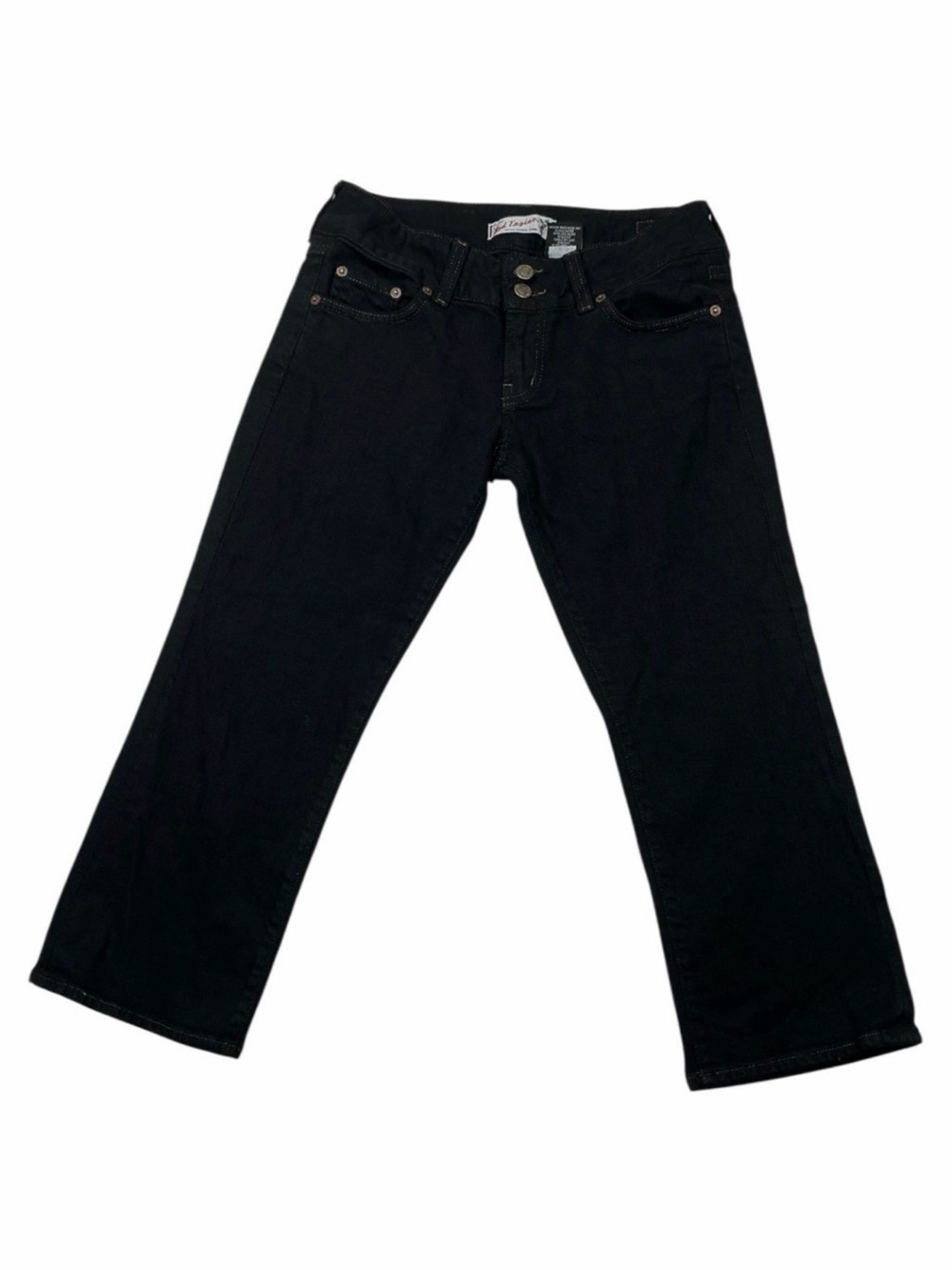 Red Engine Blue Cropped Jeans